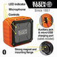 Buy now Klein Tools AEPJS1 Bluetooth Speaker, Wireless Portable Jobsite Speaker Plays Audio and Answers Calls Hands Free, IPX5, Worksite Ready at indiglob india