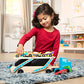 Buy now Melissa & Doug Mega Race-Car Carrier - Wooden Tractor and Trailer with 6 Unique Race Cars at indiglob india