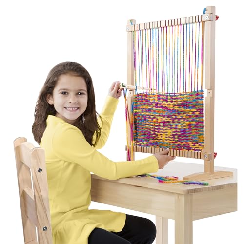 Buy now Melissa & Doug Wooden Multi-Craft Weaving Loom: Extra-Large Frame (22.75 x 16.5 inches) at indiglob india