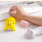 Cute Wrist Rest Support for Mouse Keyboard Computer Arm Rest for Desk Ergonomic Kawaii Office Supplies Slow Rising PU Mouse Pad (White Rabbit)