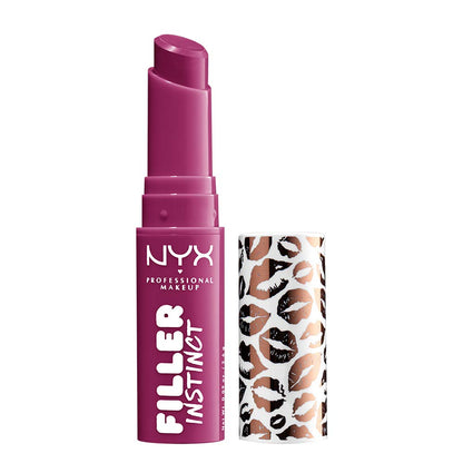 NYX PROFESSIONAL MAKEUP Filler Instinct Plumping Lip Color, Lip Balm - Juicy Pout (Cherry Red)