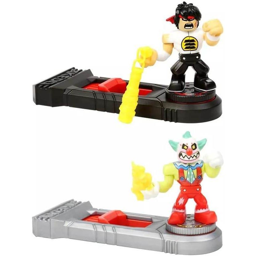 Akedo Ultimate Arcade Warriors Versus Pack - Chux Lee Vs Crackup, Multicolor (14257) - My Store