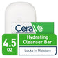 CeraVe Hydrating Cleanser Bar - Soap-Free Body and Facial Cleanser with 5% Moisturizing Cream - 4.5 Ounce Bar