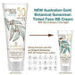 Australian Gold Botanical Sunscreen Tinted Face Mineral Lotion SPF 50, 3 Ounce | Broad Spectrum | Water Resistant