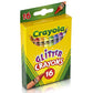 Buy now Crayola 16CT Multicolored Glitter Crayons at indiglob india