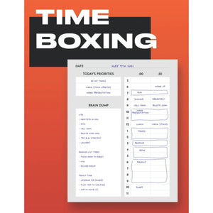 Daily Timeboxing Planner: Daily Scrum, Time Block Journal, Productivity, To-Do List, Time Management (100 Days, A4) (Time Management Planners)