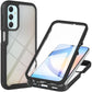 for Samsung Galaxy A15 5G Case, Samsung A15 4G/5G Phone Case with Built-in Screen Protector Clear Slim Back Cover Shockproof Rugged Heavy Duty Bumper Full Body Protective Case, Black