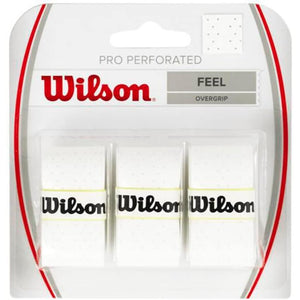 WILSON Perforated Pro Tennis Racquets Over Grip, White