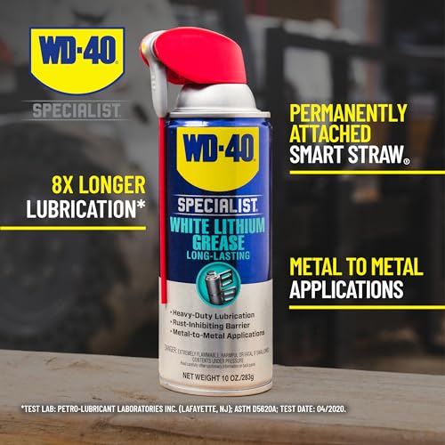 Buy now WD-40 Specialist White Lithium Grease Spray with Smart Straw Sprays 2 Ways, 10 OZ [6-Pack] & Specialist Penetrant with Smart Straw Sprays 2 Ways, 11 OZ at indiglob india