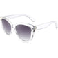 FEISEDY Polarized Vintage Sunglasses American Womens Square Jackie O Cat Eye Sunglasses B2451