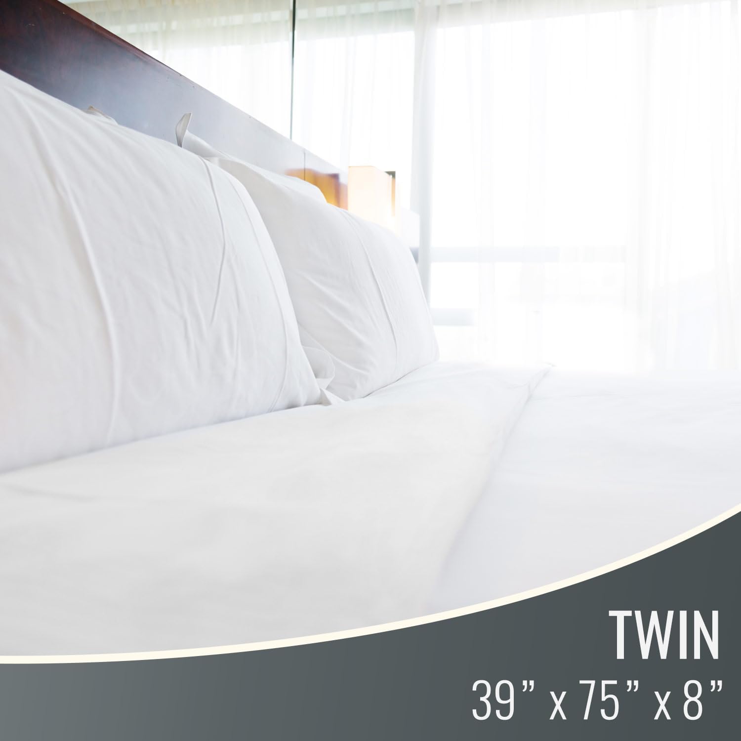 Buy now DMI Waterproof Mattress Protector and Mattress Cover, Soft, Encased Zippered Fit, Twin, Packaging may vary at indiglob india