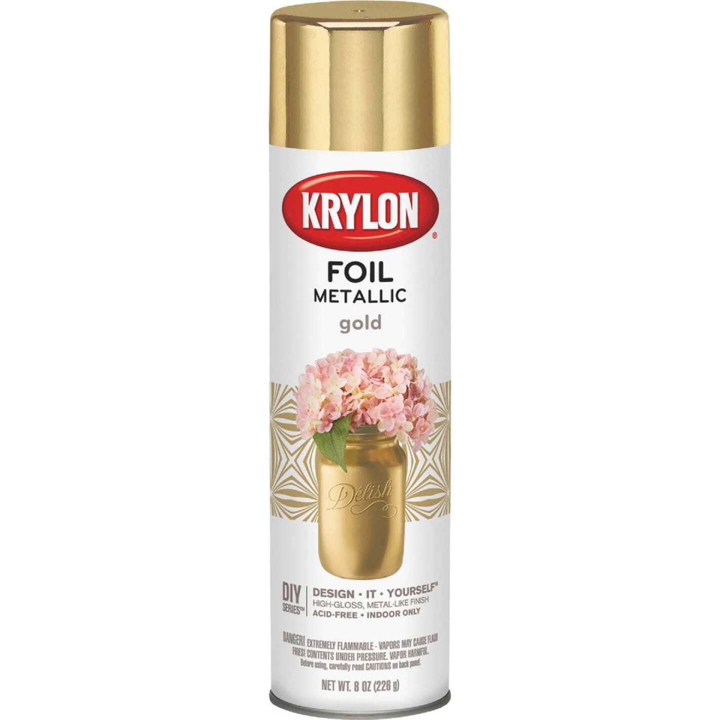 Buy now Krylon Foil High Gloss Gold Metallic Spray Paint 8 oz. at indiglob india