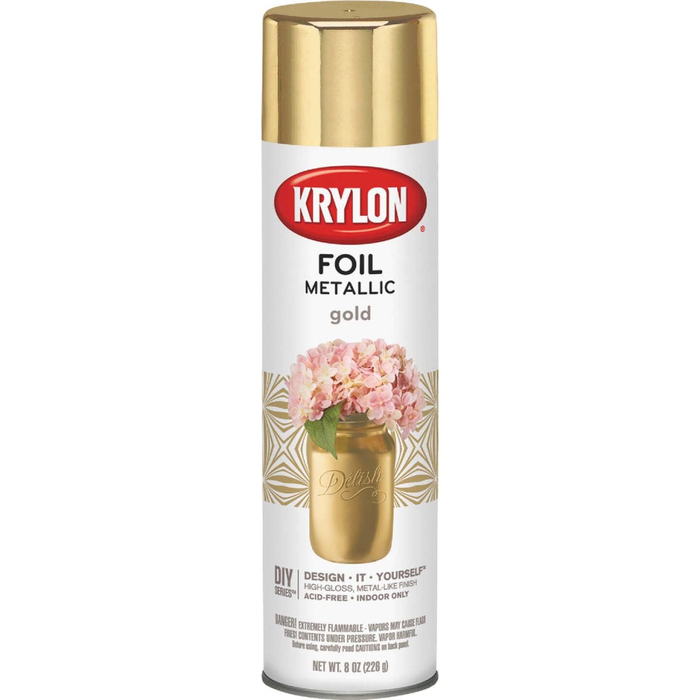 Buy now Krylon Foil High Gloss Gold Metallic Spray Paint 8 oz. at indiglob india