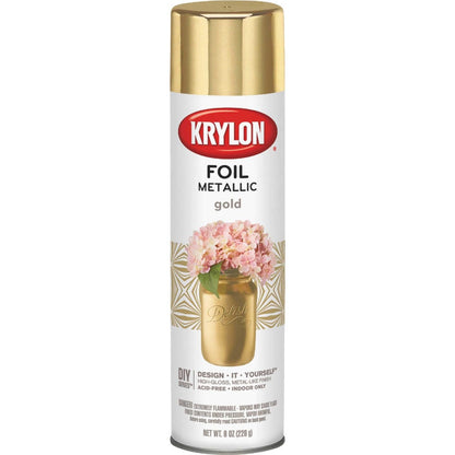 Buy now Krylon Foil High Gloss Gold Metallic Spray Paint 8 oz. at indiglob india