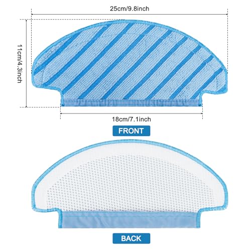 Buy now Ecovacs Deebot Washable Cloth Mop Pads for Ozmo T8 Series, T9, N8 Pro Plus, Yeedi Vac Max Replacement Parts at indiglob india