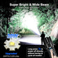 Buy now Flashlights High Lumens Rechargeable - 20000LM 30W Super Bright LED Flash Light | 5000ft Beam & 12H Long Lasting USB High Powered Handheld Police Flashlight for Home/Camping/Hiking/Emergency at indiglob india