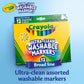 Crayola Broad Line Markers (12 Count), Washable Markers for Kids, Assorted, Back to School Essentials, Teacher Classrooms Must Have, School Supplies, 3+