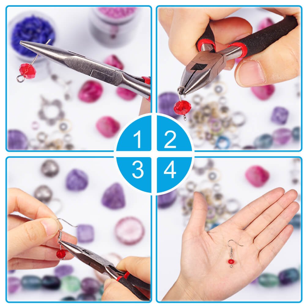 Buy now PAXCOO Jewelry Making Supplies Kit - Repair Tools with Accessories, Pliers, Findings, Beading Wires for Adults and Beginners at indiglob india