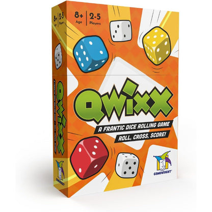 Qwixx: The frantic dice rolling game that everyone plays at once! For ages 8+