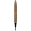 PILOT Metropolitan Collection Fountain Pen, Black Barrel, Classic Design, Medium Nib, Black Ink (91107) - Gold Barrel