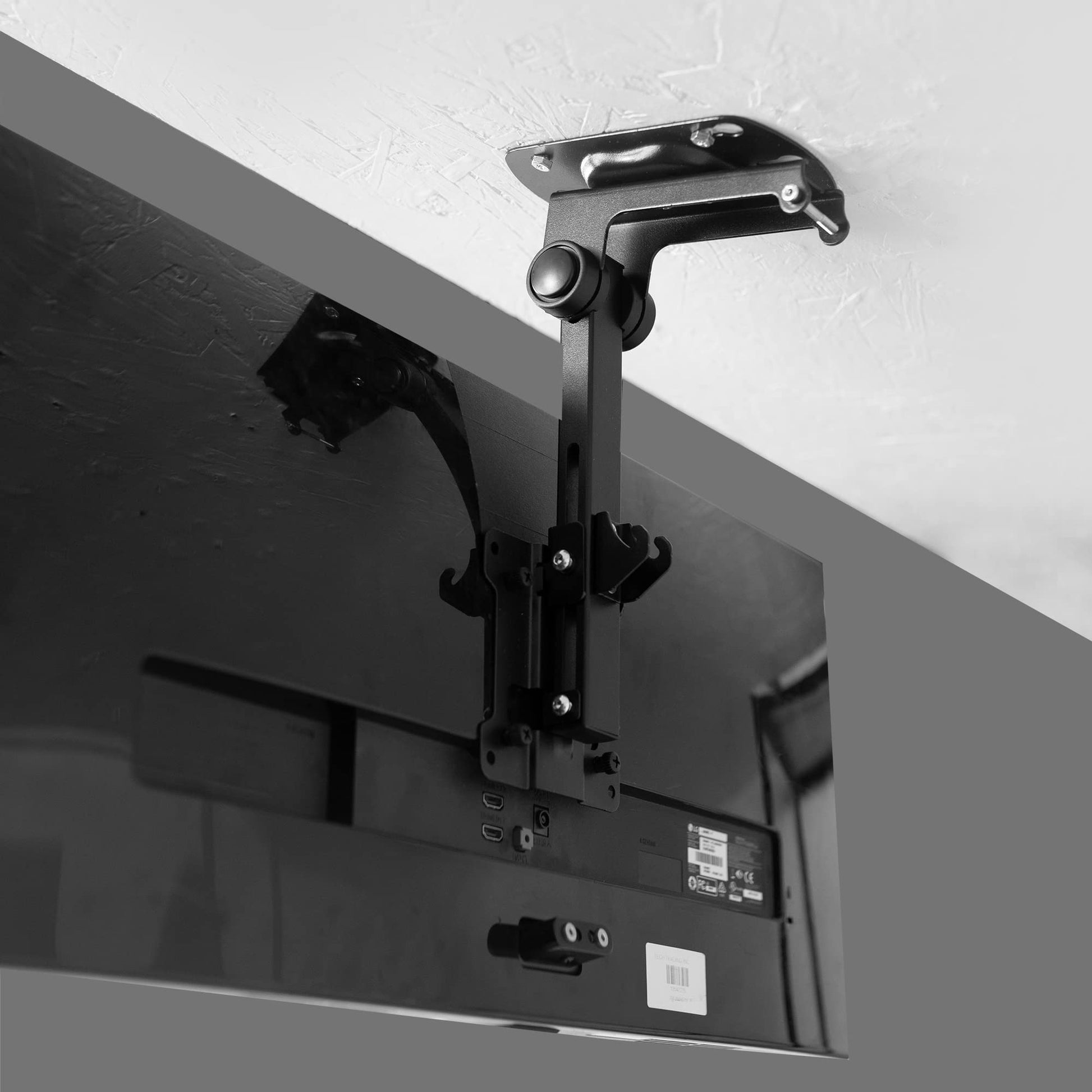 Buy now VIVO MOUNT-M-FD27 Manual Folding Ceiling Mount for 13-27 inch Flat Screens, Tilt Roof, Under Cabinet Mount for LCD TVs and Monitors at indiglob india
