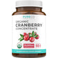 Organic Cranberry Pills - 50:1 Concentrate Equals 25,000mg of Fresh Cranberries (Vegan) for Urinary Tract Health & Kidney Cleanse - Cranberry Pills for Women - UTI Support Supplement - 60 Capsules