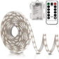 Buy now echosari Battery Powered Led Strip Lights with Remote Warm White, 8 Modes, Dimmable, Timer, Self-Adhesive, Cuttable, Waterproof, 9.8FT 90Led Strip Lights for TV Kitchen Cupboard Bedroom Decor Cool White at indiglob india