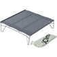 iClimb Mini Solo Folding Table Ultralight Compact for Backpacking Camping Hiking Beach Picnic (Gunmetal, S)