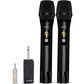 Bietrun Wireless Microphone, Professional UHF Metal Dual Handheld Cordless Dynamic Mic System Set with Rechargeable Receiver, 1/4‘’Output, Plug and Play, Instrument-Wireless-Mics for Karaoke, Wedding