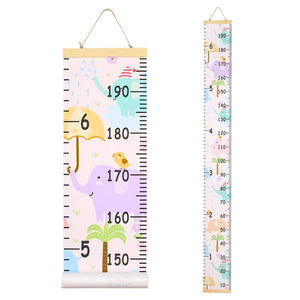 Beinou Baby Growth Chart for Wall Height Chart for Kids Wood Frame Measure Ruler 7.9in x 79in Canvas Hanging Height Measurement for Wall Decor