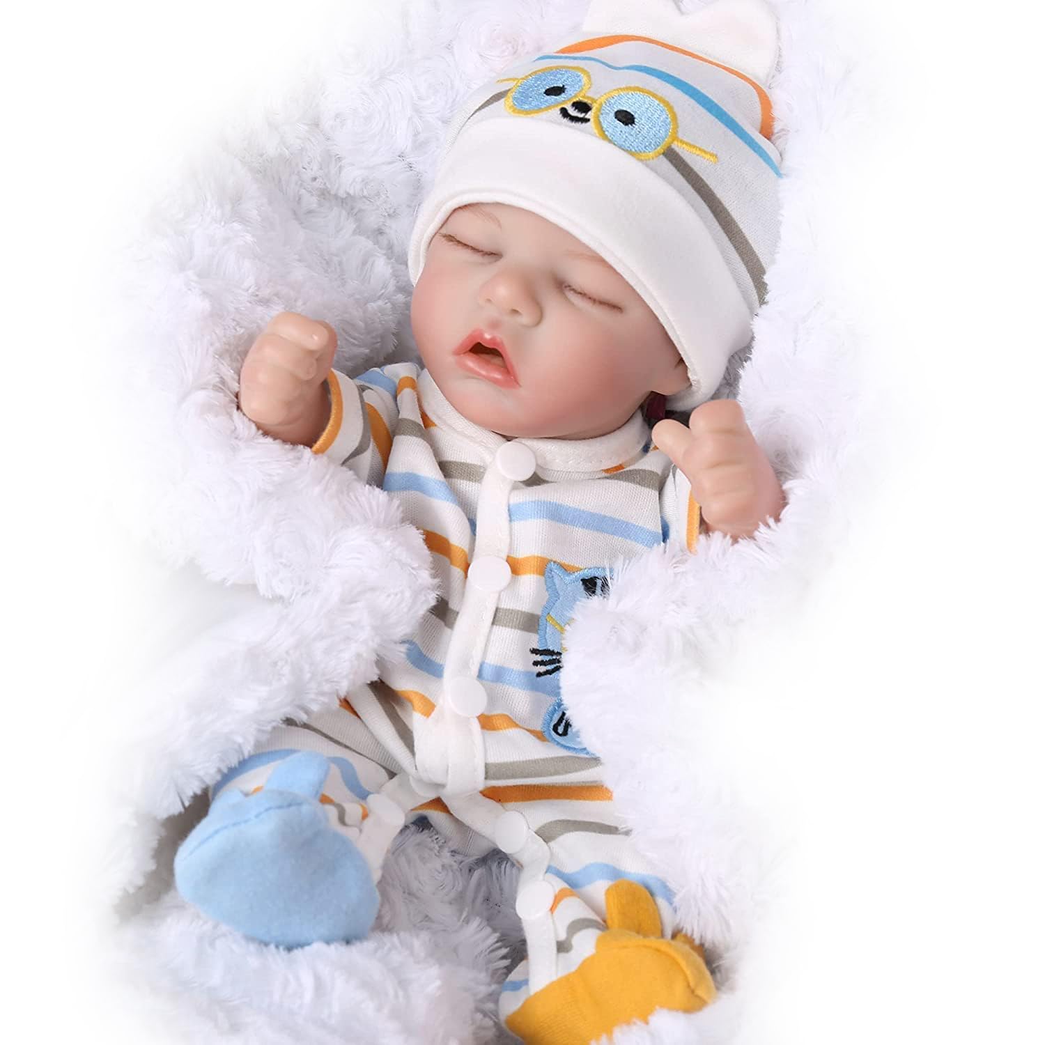 Buy now Lifelike Reborn Baby Dolls - 12 Inch Full Body Vinyl Realistic Baby Doll Sleeping Newborn Real Life Small Baby Doll for 3 + Year Old Kids at indiglob india