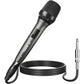 TONOR K1 Vocal Microphone for Singing, Dynamic Handheld Wired Karaoke Mic, Microfono with 5M XLR to 1/4" Cable, Compatible with Amp, Mixer, Suitable for Speech, Karaoke and Outdoor Activities