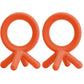 Comotomo Silicone Baby Teether, Orange