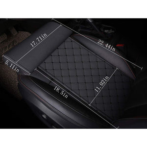 Car seat Extender Cushion Leg Support Pillow?Pillow for car Driver seat?Chair Leg Extenders?Leather Knee Pads Long-Distance Driving car Bus Train Office Home Leg Cushion (Black)