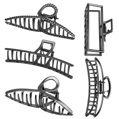 ANBALA Gold Hair Clips, Metal Large Claw Clips for Thick Hair Big Jaw Clips for Hair, Butterfly Hair Clips Hair Accessories for Women