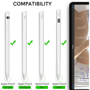 Delidigi 5 Pack Replacement Tips Compatible with Apple Pencil Pro/2nd Generation/1st Gen/USB C, Wear-Resistant iPencil Nibs Accessories Fine Point Precise Control Pen Like Tips