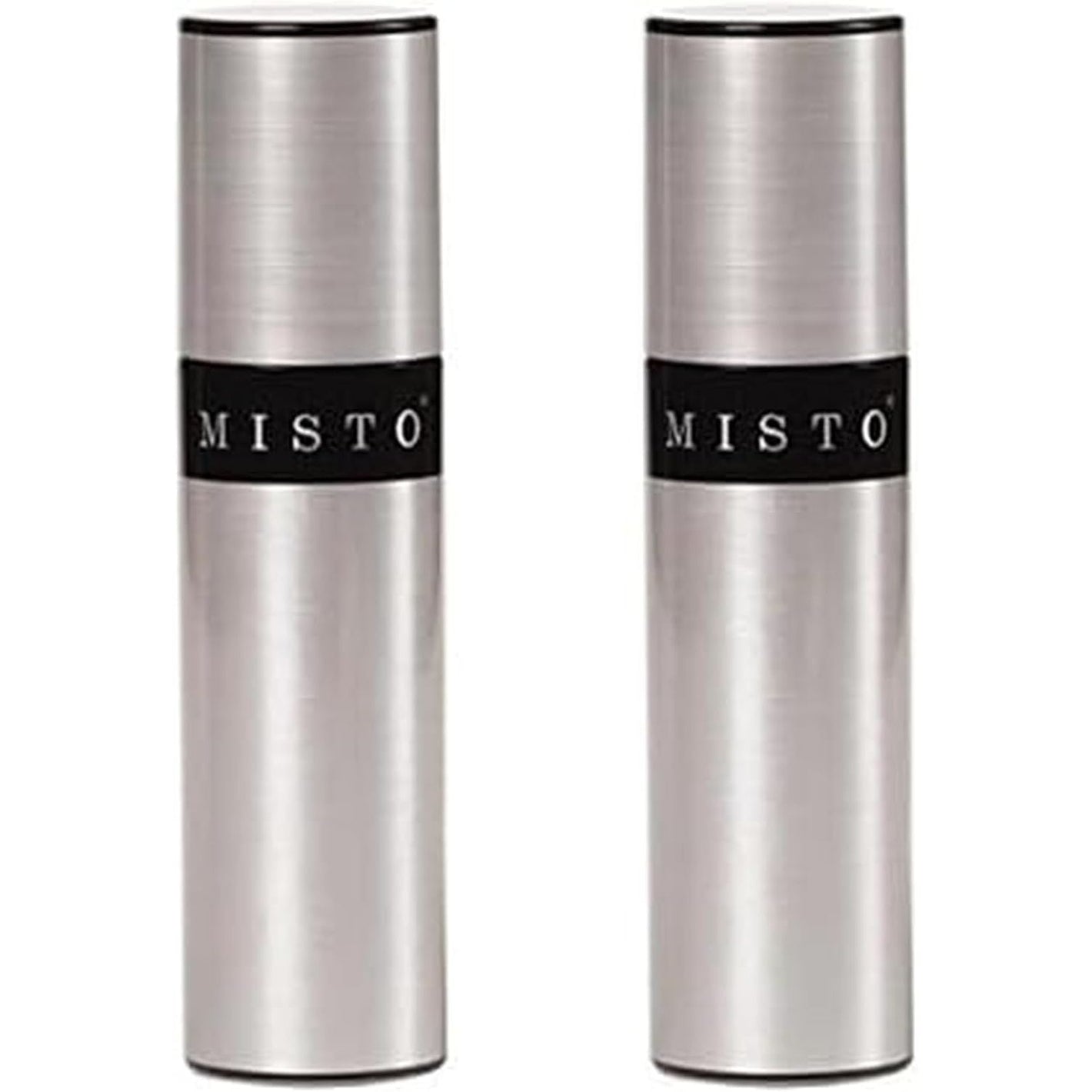 Misto Aluminum Oil Sprayer, Set of 2, Versatile Refillable Aerosol Sprayers for Olive Oil, Vinegar, Lemon Juice, Dressings, and More, Ideal for Cooking, BBQ, and Air Fryers