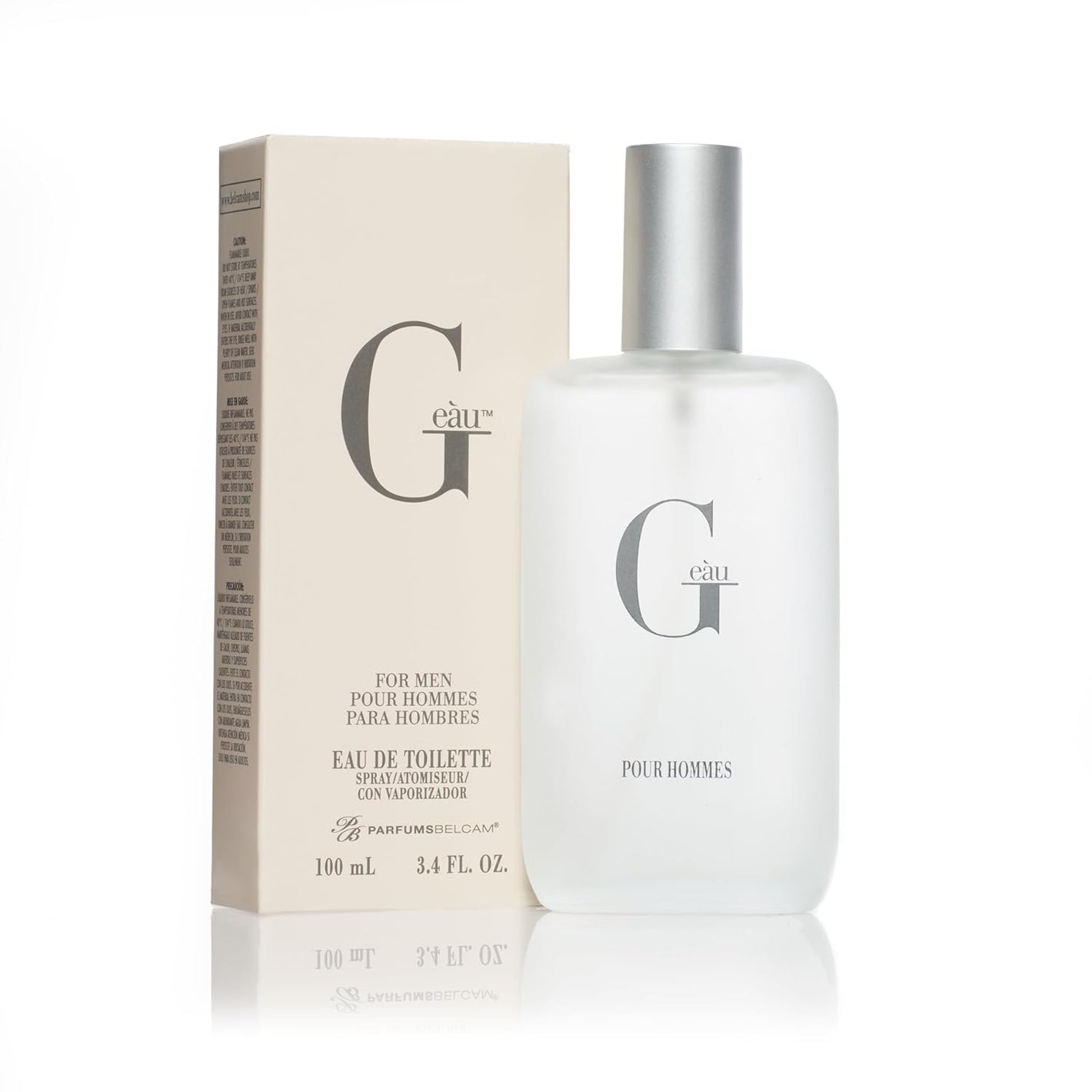 PB ParfumsBelcam G eàu Eau de Toilette Perfume Spray for Men - 3.4 Fl Oz Affordable Long Lasting Cologne, Modern Masculine Scent with Woody Citrus Fragrance Made with Premium Oils for All Day Use