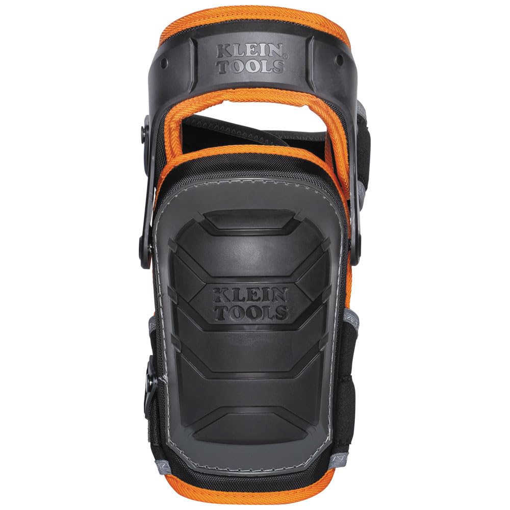 Buy now Klein Tools 60491 Hinged Knee Pads, Heavy Duty Gel Foam Protective Knee Pads with Quick-Fasten Buckle and Thigh Strap, Black at indiglob india