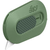 Slice Mini Box Cutter, Manual Retracting, Safe Ceramic Box Cutter Lasting 11x Longer than Metal, Keychain Box Opener, 1 Pack - Sage, Manual Retract