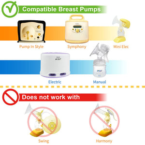 Nenesupply 4 pc Duckbill Valves Compatible with Medela and Avent Pumps Not Original Medela Pump Parts Work with Medela Pump in Style Medela Symphony Replace Medela Valve Membrane and Avent Valve