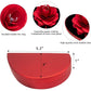 wonuu Engagement Ring Box,Ring Rose Box Surprise Jewelry Storage Holder for Woman as Proposal Engagement Wedding Ring Jewelry Gift ect. (Heart Shaped-Red)