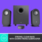 Buy now Logitech Z407 Bluetooth Computer Speakers with Subwoofer and Wireless Control, Immersive Sound, Premium Audio with Multiple Inputs, USB Speakers at indiglob india