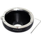 Fotasy 16mm Prime Black C Mount & Nikon F Lens Adapter, Manual Focus, No Electrical Contacts, Compatible with CCTV, Microscope Cameras & Cine Movie Making System