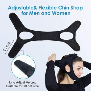 Chin Straps for Snoring, Anti Snoring Chin Strap Devices, Vosaro Jaw Strap for Sleeping with Men Women Closer, Soft Adjustable and Breathable for User Keep Closed While Sleeping for Snorers