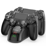 Buy now for P4 Controller Charger Dock Station, 1.8 Hrs Fast Charging for P4 Charging Station, Charging Station with LED Indicator Charge Chip, Dual USB PS4 Charger Dock for PS4/PS4 Slim/PS4 Pro Charge at indiglob india