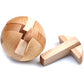 KINGOU Wooden Puzzle Magic Ball Brain Teasers Toy Intelligence Game Sphere Puzzles for Adults/Kids