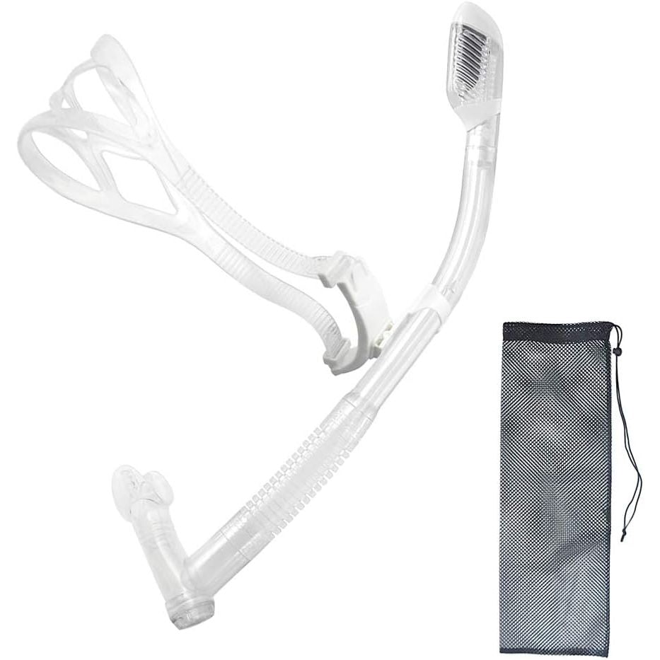 Rotate Function Swim Snorkel for Training Swimming Front Snorkel Lap Swimming Swimmer Training Diving Snorkeling Comfortable Mouthpiece for Pool Open Water