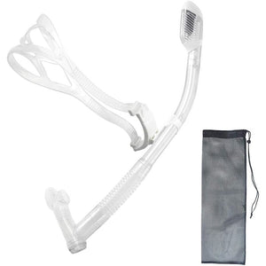 Rotate Function Swim Snorkel for Training Swimming Front Snorkel Lap Swimming Swimmer Training Diving Snorkeling Comfortable Mouthpiece for Pool Open Water