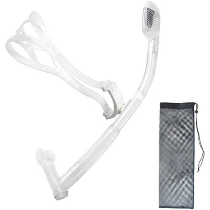 Rotate Function Swim Snorkel for Training Swimming Front Snorkel Lap Swimming Swimmer Training Diving Snorkeling Comfortable Mouthpiece for Pool Open Water